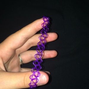 Bright Purple Tattoo Choker